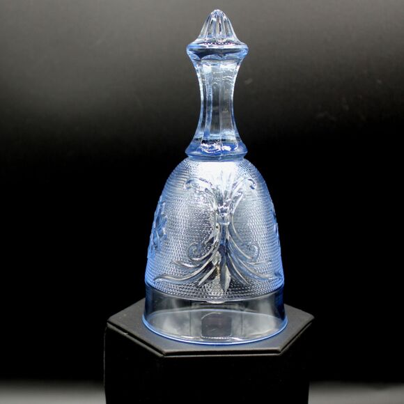 Vintage Indiana Glass Bell Tiara Ice Blue Sandwich Pattern Collectible Colonial - Picture 1 of 7